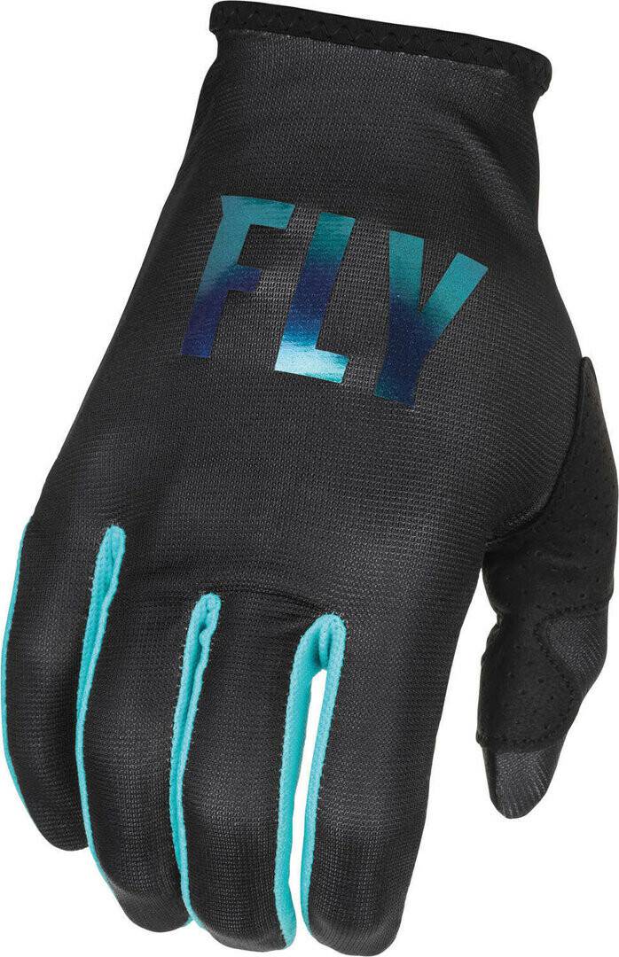 Motorradhandschuhe POCO Express Fly Racing Lite Damen Motocross Handschuhe schwarz/blau