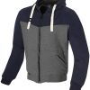 POCO Express Merlin Hurley Zip Hoodie Jacke grau-blau Motorradjacken