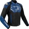 POCO Express Bering Snap Leather Jacketblack/blue Motorradjacken