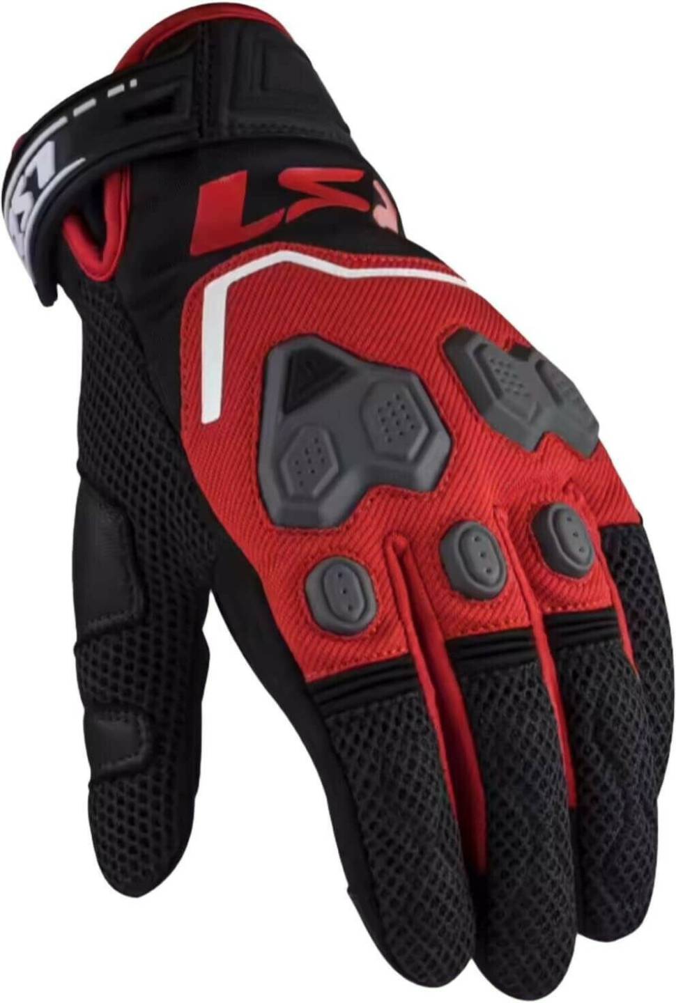 POCO Express LS2 Vega Glovesblack/red Motorradhandschuhe